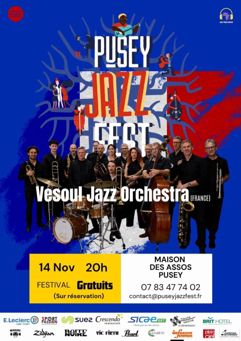 PUSEY JAZZ FEST : Le Vesoul Jazz Orchestra en tête d&rsquo;affiche pour une soirée 100% Big Band !