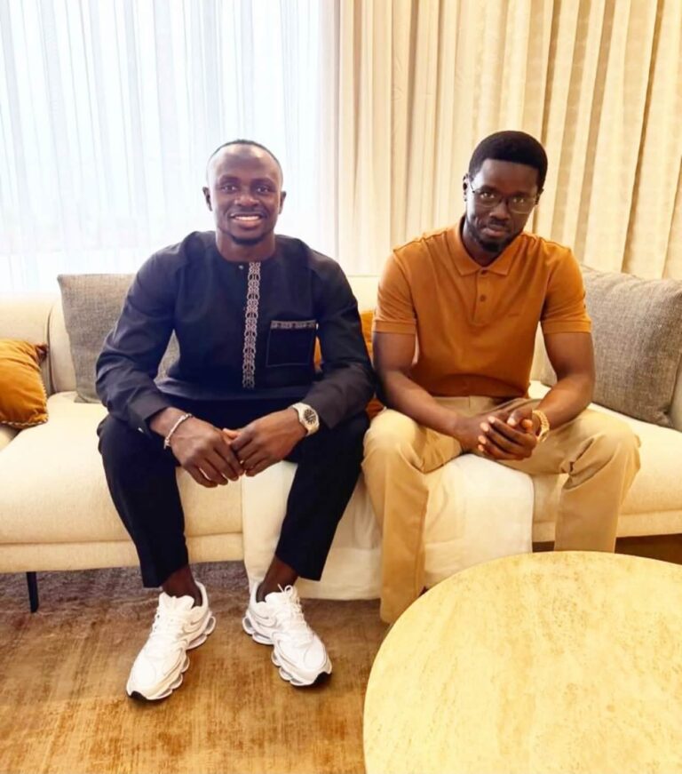Sadio Mané reçu par le Président Bassirou Diomaye Faye.