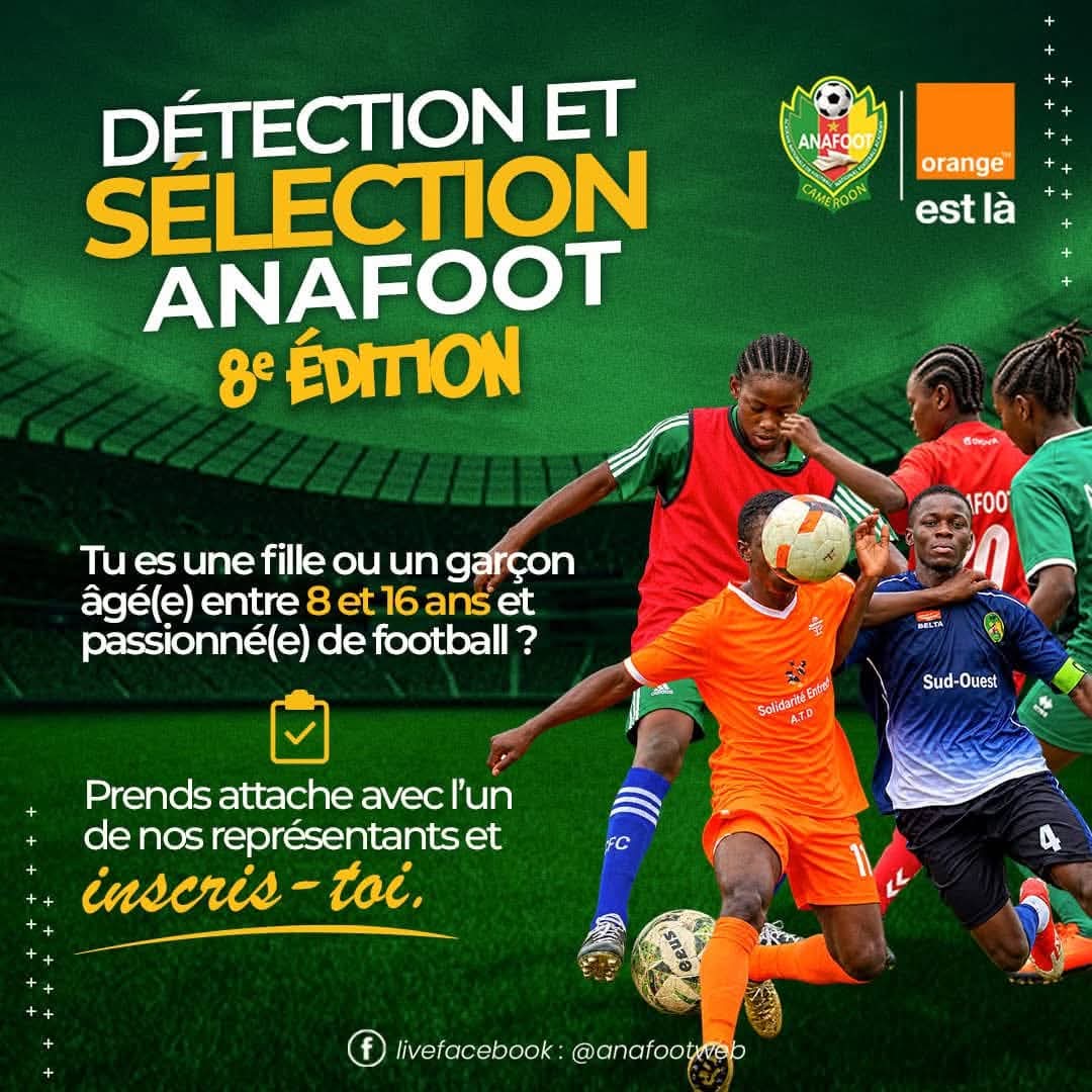 ANAFOOT : LA 8e ÉDITION DE LA GRANDE DÉTECTION ET SÉLECTION NATIONALE EST LANCÉE