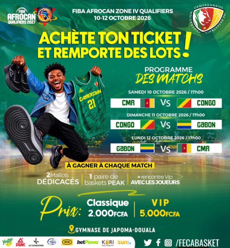 FIBA AFROCAN ZONE IV QUALIFIERS 2027 — LE RENDEZ-VOUS DU BASKETBALL ! 