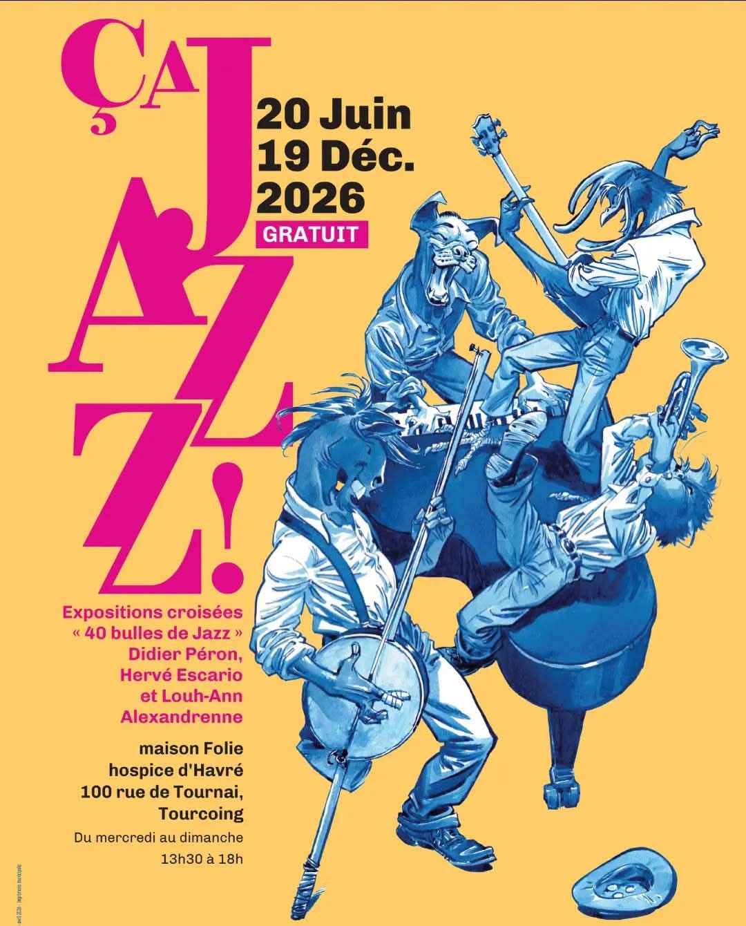 TOURCOING : « ÇA JAZZ ! » FAIT SWINGER LA BANDE DESSINÉE À LA MAISON FOLIE