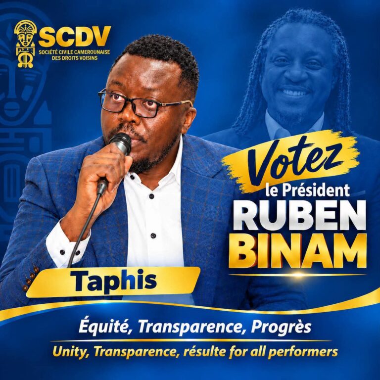 SCDV 2026 : RUBEN BINAM « TAPHIS » ENTRE EN CAMPAGNE POUR LA PRÉSIDENCE