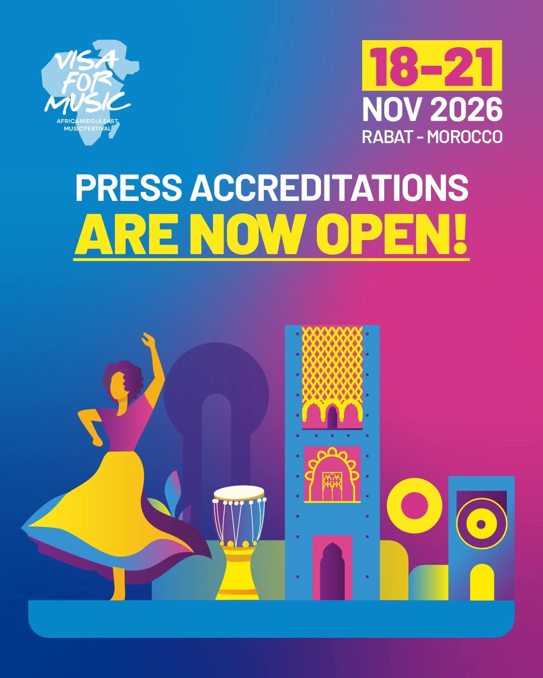 Visa For Music 2026 : LES ACCREDITATIONS SONT OUVERTES !