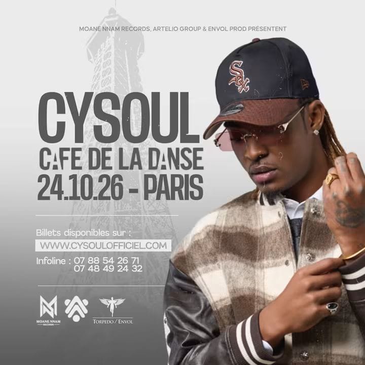 MUSIQUE : CYSOUL À LA CONQUÊTE DE PARIS – RENDEZ-VOUS LE 24 OCTOBRE AU CAFÉ DE LA DANSE